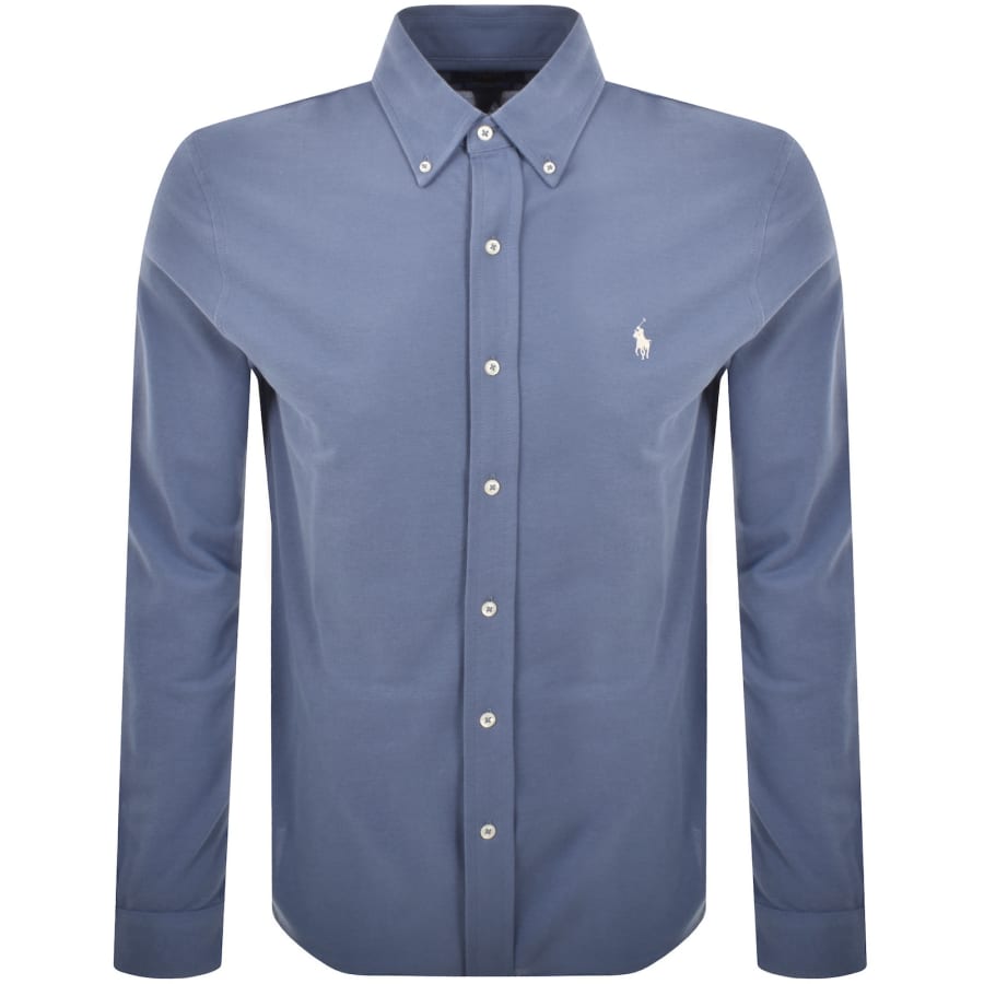 Image number 1 for Ralph Lauren Featherweight Mesh Shirt Blue