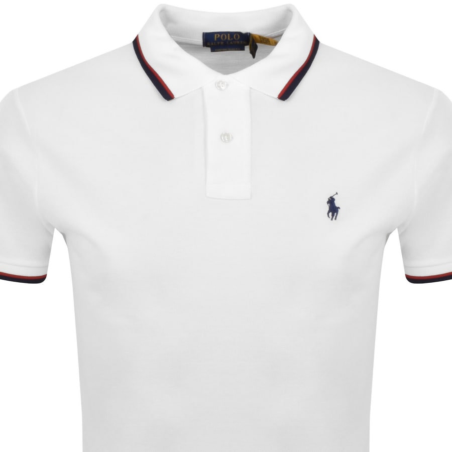 Image number 2 for Ralph Lauren Twin Tipped Polo T Shirt White