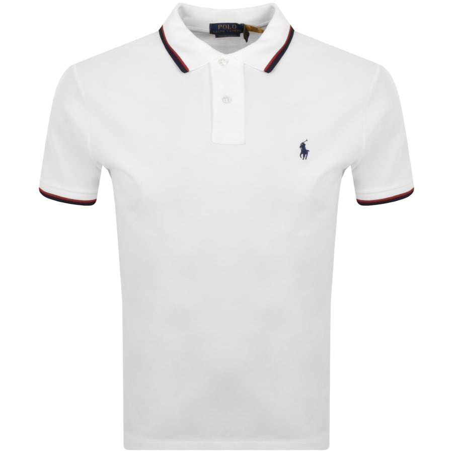 Image number 1 for Ralph Lauren Twin Tipped Polo T Shirt White