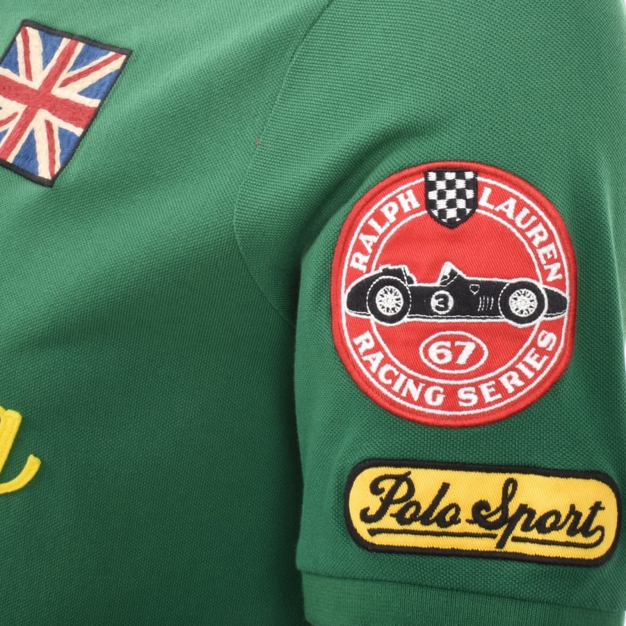 Image number 3 for Ralph Lauren Racing Polo T Shirt Green