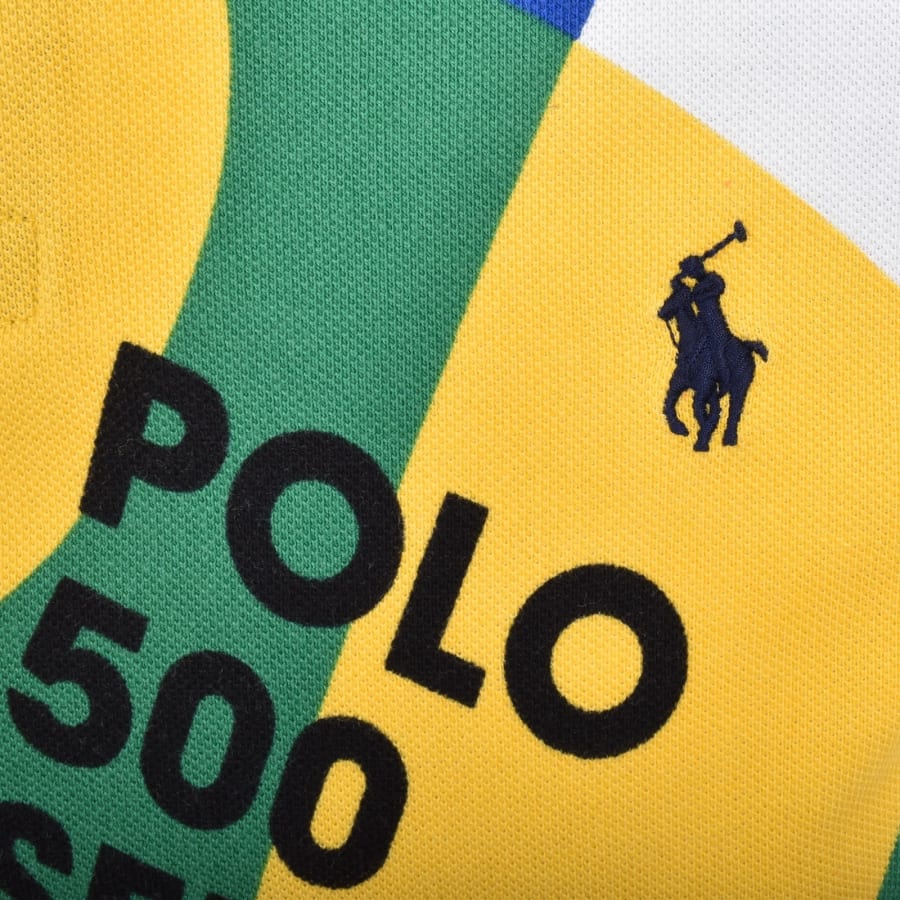 Image number 3 for Ralph Lauren Racing Poster Polo T Shirt Blue