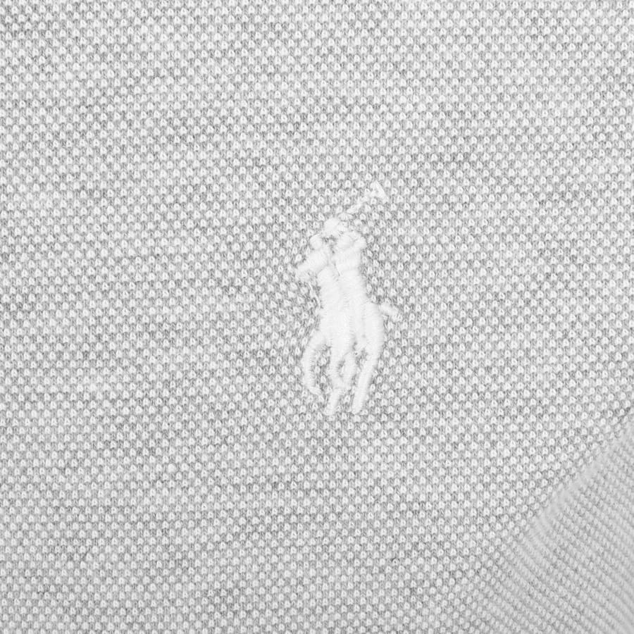 Image number 3 for Ralph Lauren Custom Slim Polo T Shirt Grey