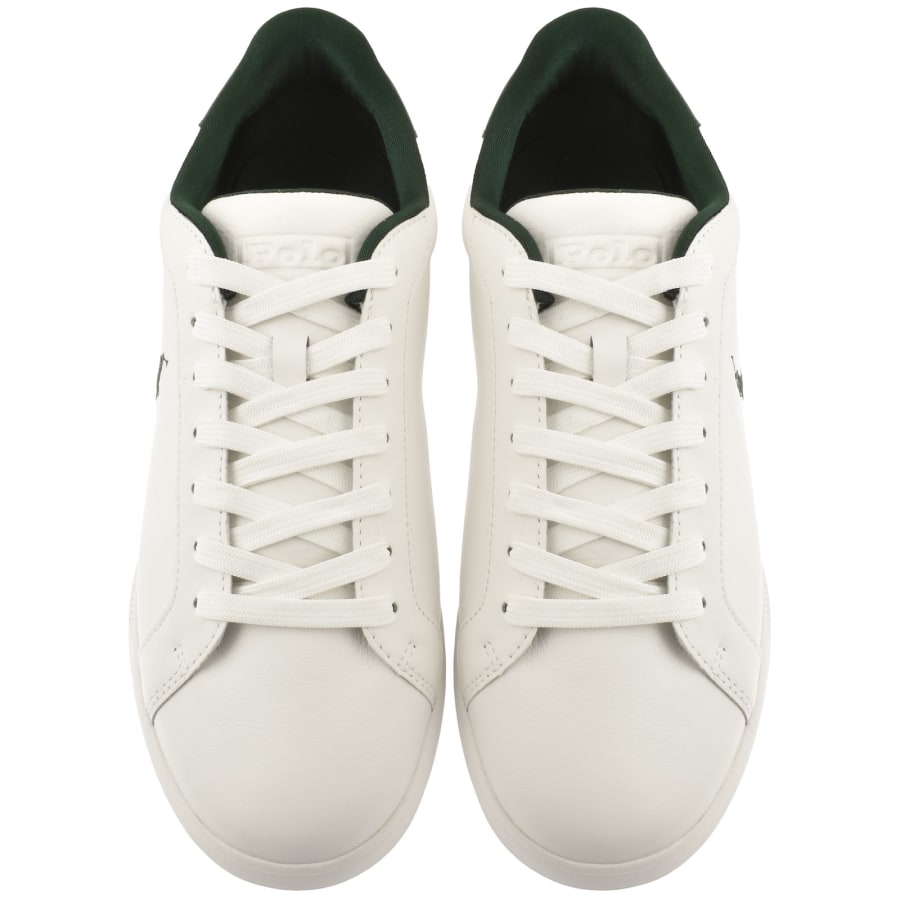 Image number 3 for Ralph Lauren Heritage Court II Trainers White