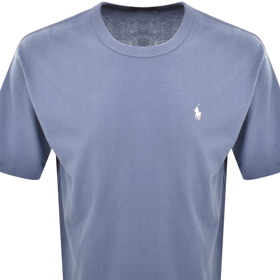 Image number 3 for Ralph Lauren Logo Crew Neck T Shirt Blue