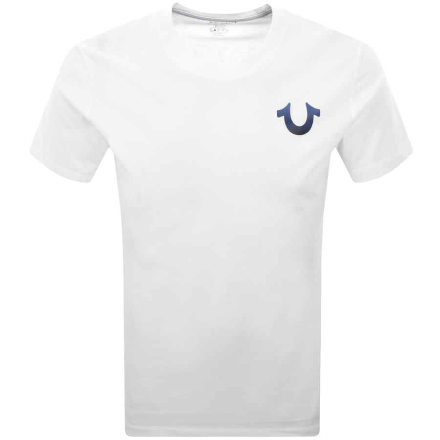 Image number 2 for True Religion Gradient Buddah T Shirt White