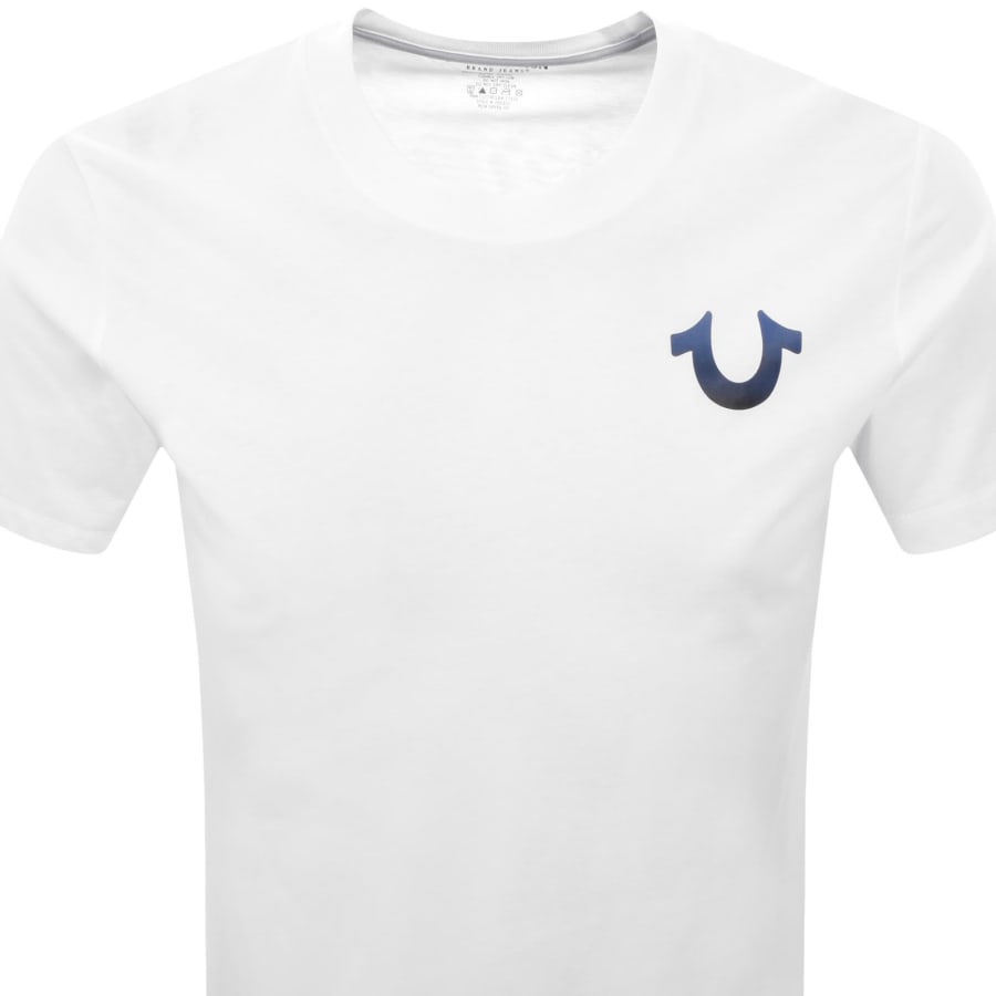 Image number 3 for True Religion Gradient Buddah T Shirt White