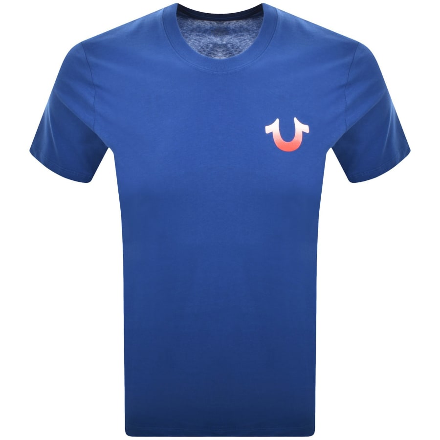 Image number 2 for True Religion Gradient Buddah T Shirt Blue