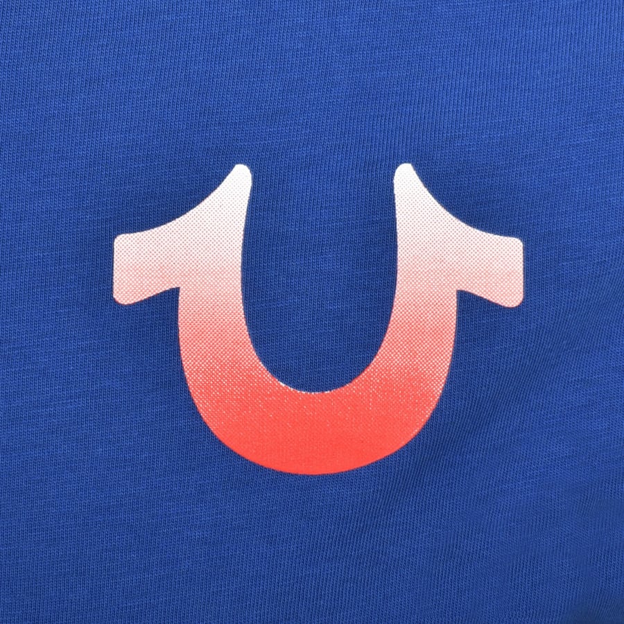 Image number 4 for True Religion Gradient Buddah T Shirt Blue
