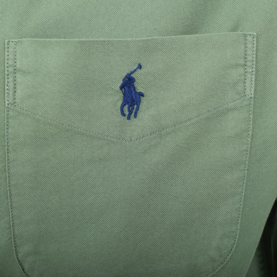 Image number 3 for Ralph Lauren Logo Overshirt Green