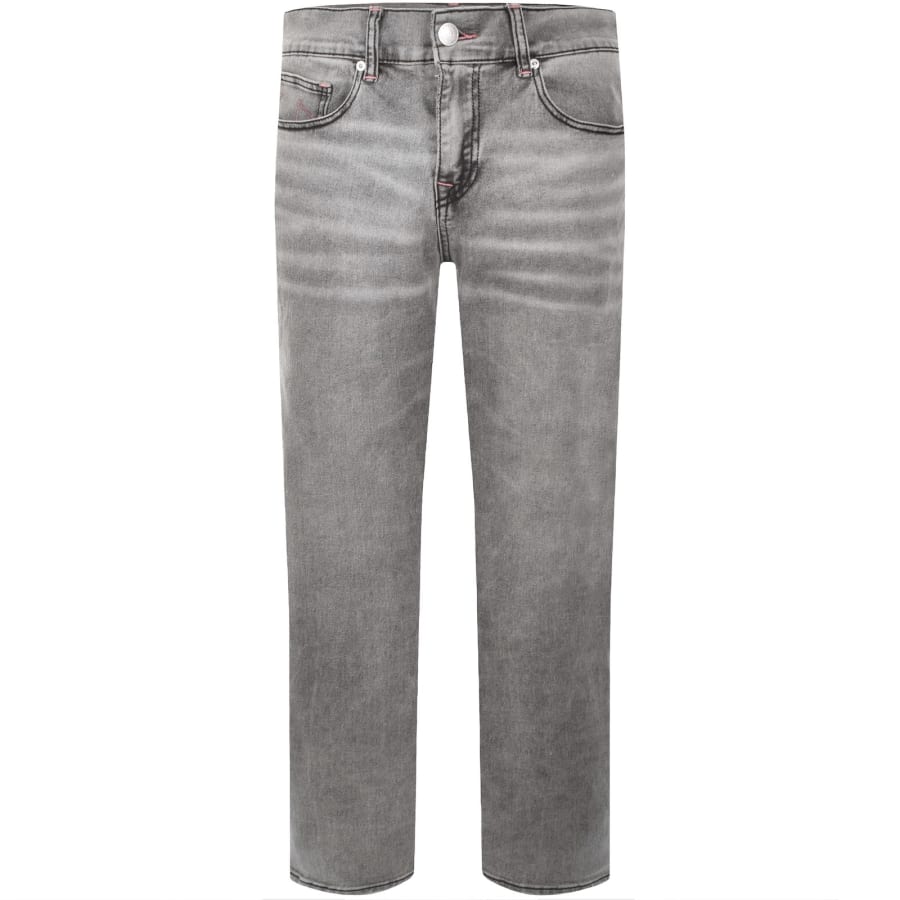 Image number 2 for True Religion Ricky Straight Jeans Grey