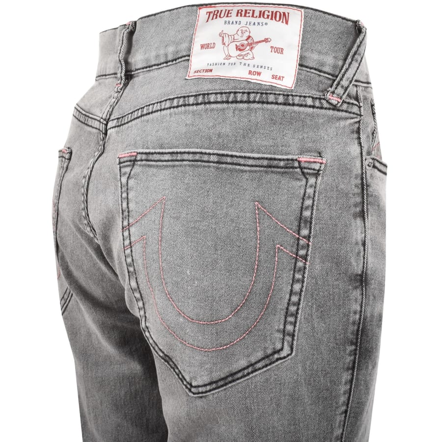 Image number 4 for True Religion Ricky Straight Jeans Grey