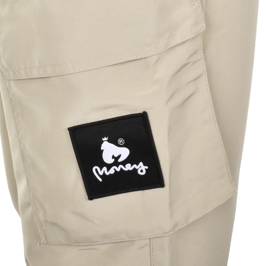 Image number 3 for Money Cargo Engineered Trousers Beige
