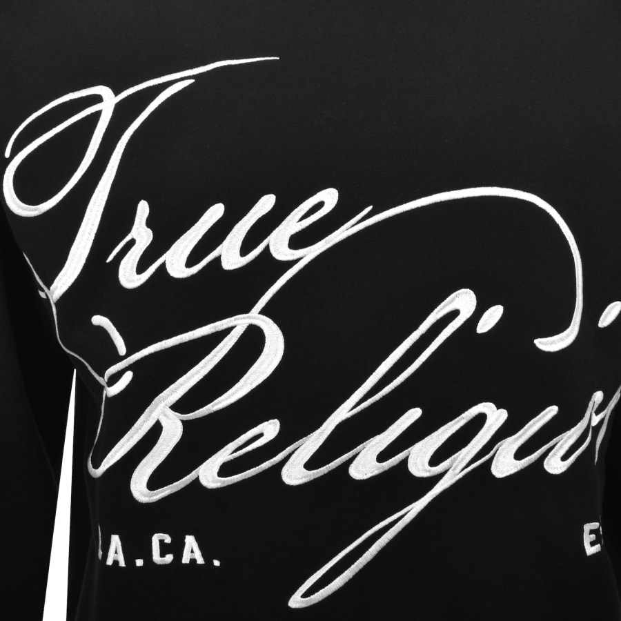 Image number 3 for True Religion Script Sweatshirt Black