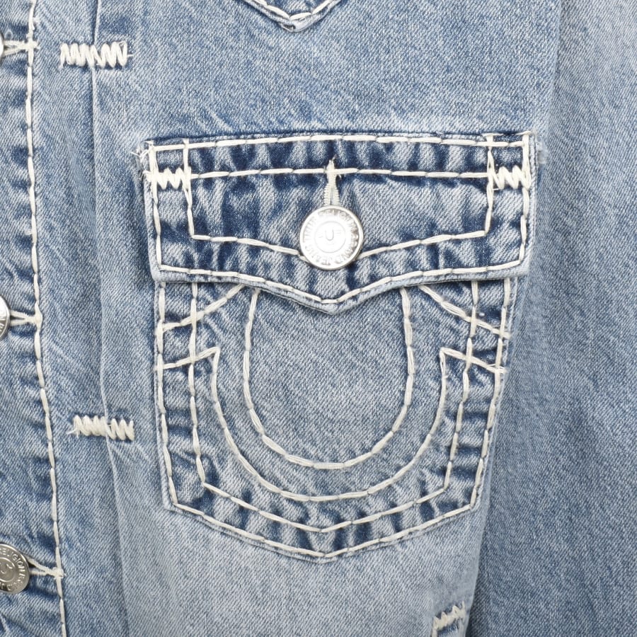 Image number 4 for True Religion Oversized Super T Jacket Blue