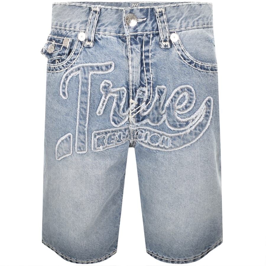 Image number 2 for True Religion Bobby Super T Flap Shorts Blue