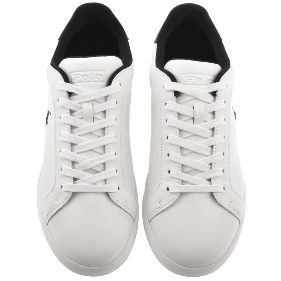 Image number 3 for Ralph Lauren Heritage Court II Trainers White