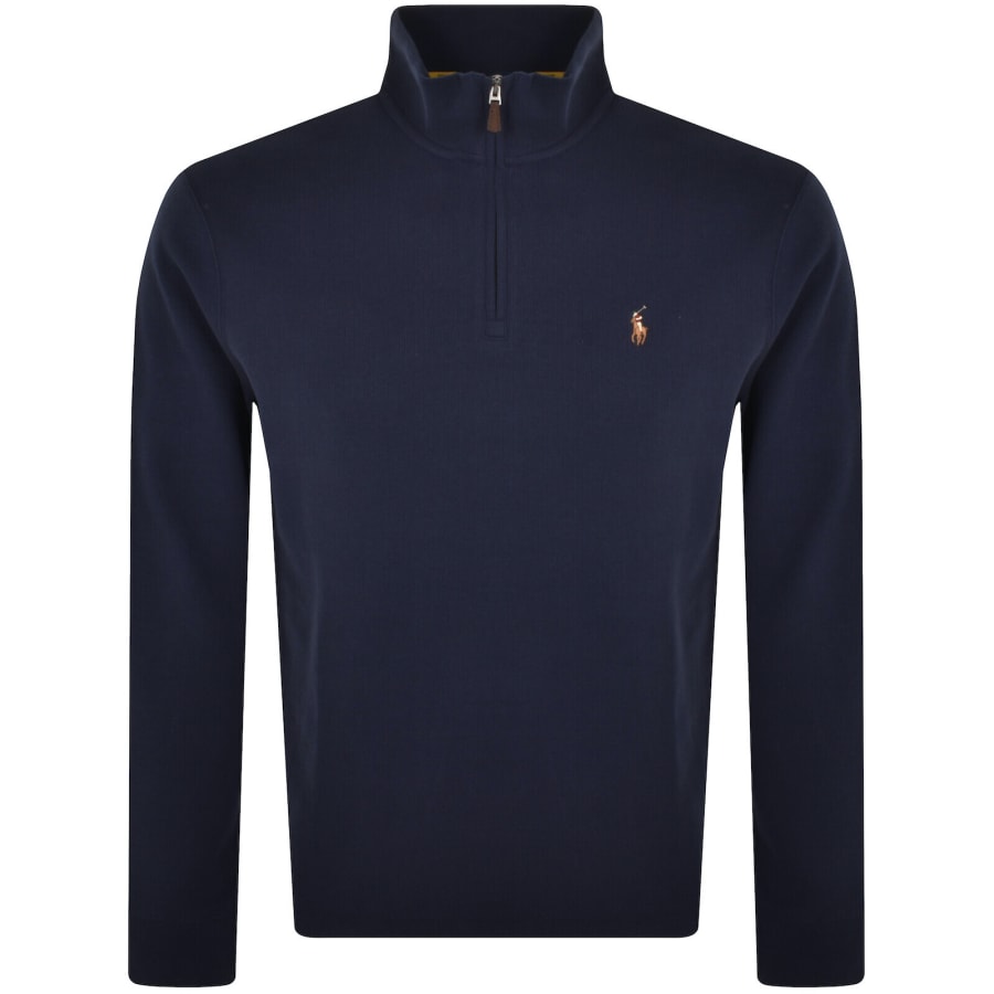 Image number 1 for Ralph Lauren Half Zip Sweatshirt Navy