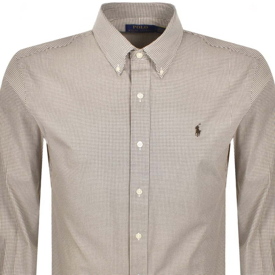 Image number 2 for Ralph Lauren Long Sleeve Shirt Brown