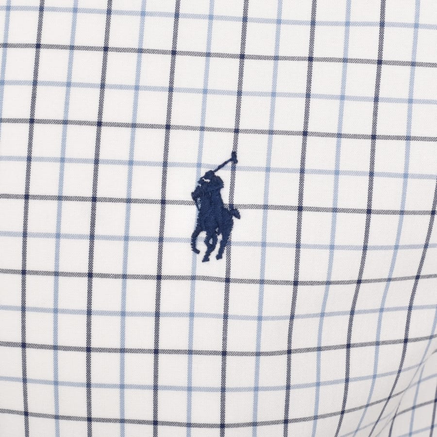 Image number 3 for Ralph Lauren Check Long Sleeve Shirt White