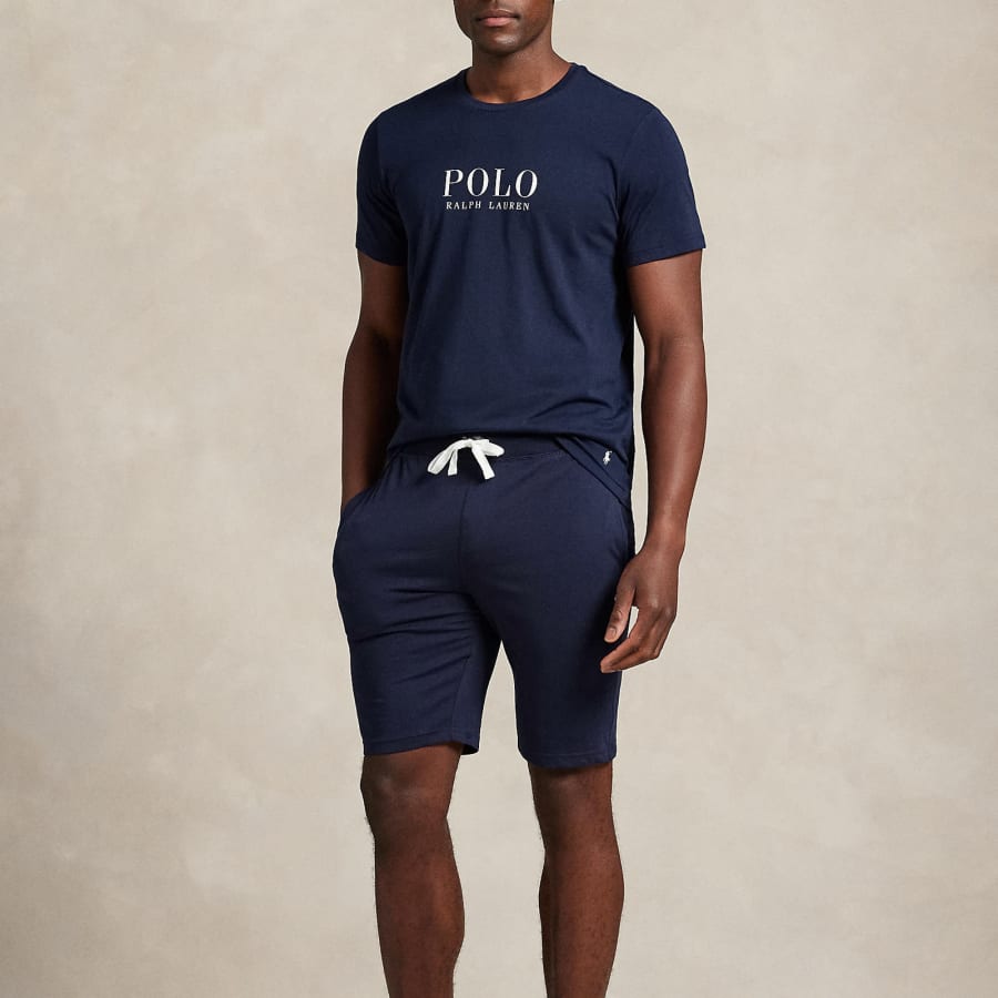 Image number 4 for Ralph Lauren Jersey Shorts Navy