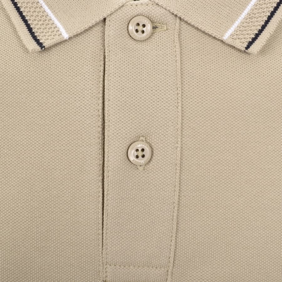 Image number 4 for Tommy Hilfiger Placket Interest Polo Beige