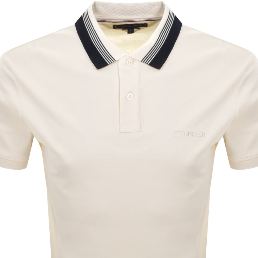 Image number 2 for Tommy Hilfiger Interlock Polo Cream