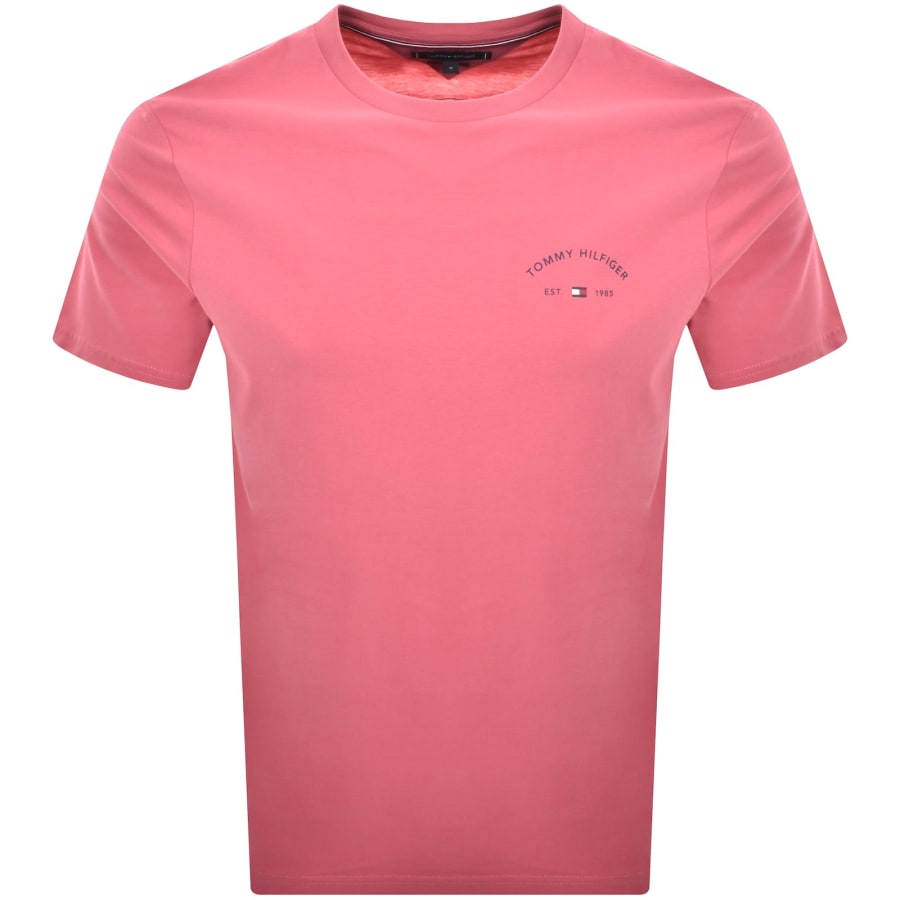 Image number 2 for Tommy Hilfiger Hotel T Shirt Pink