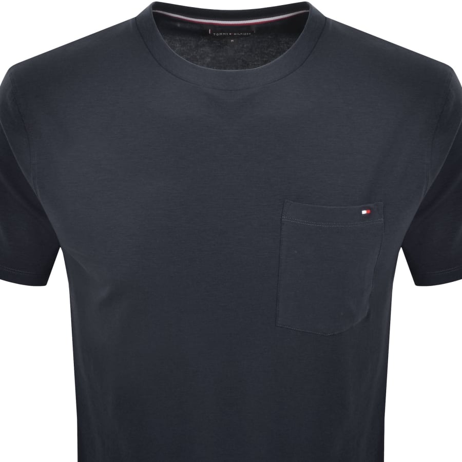 Image number 2 for Tommy Hilfiger Pocket T Shirt Navy