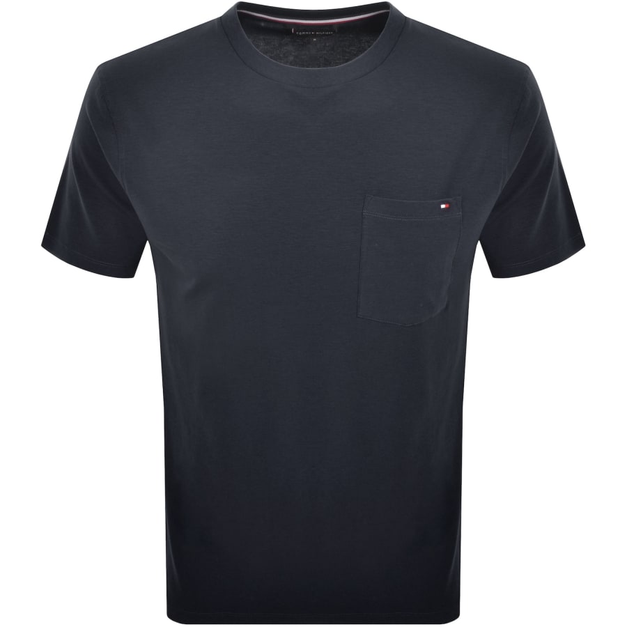 Image number 1 for Tommy Hilfiger Pocket T Shirt Navy