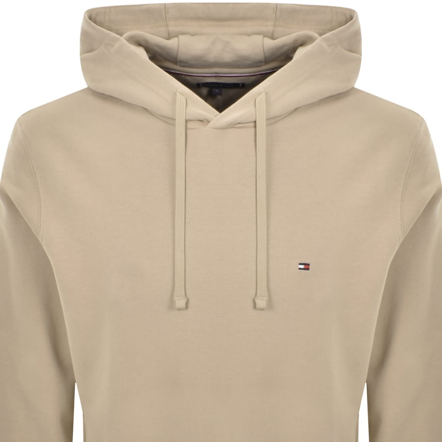 Image number 2 for Tommy Hilfiger Logo Terry Hoodie Beige