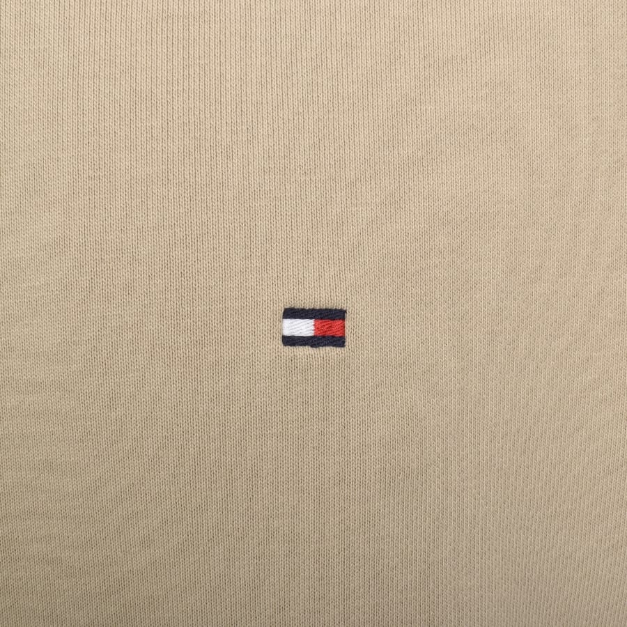 Image number 3 for Tommy Hilfiger Logo Terry Hoodie Beige