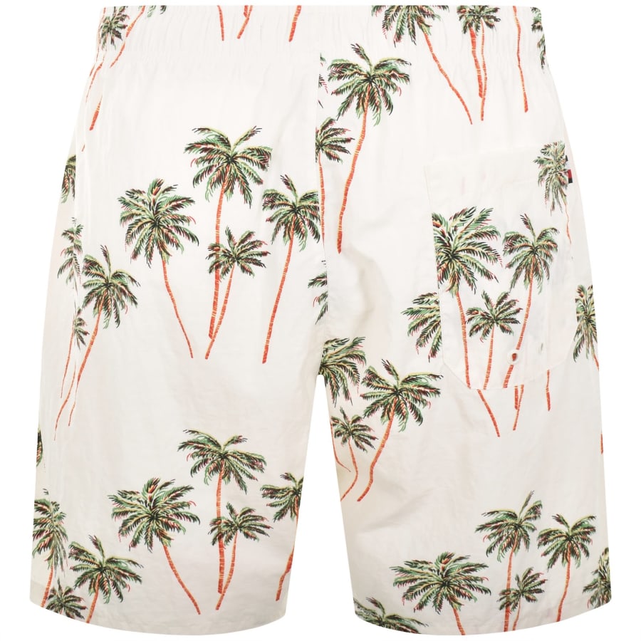 Image number 2 for Tommy Hilfiger Palm Tropic Swim Shorts Cream