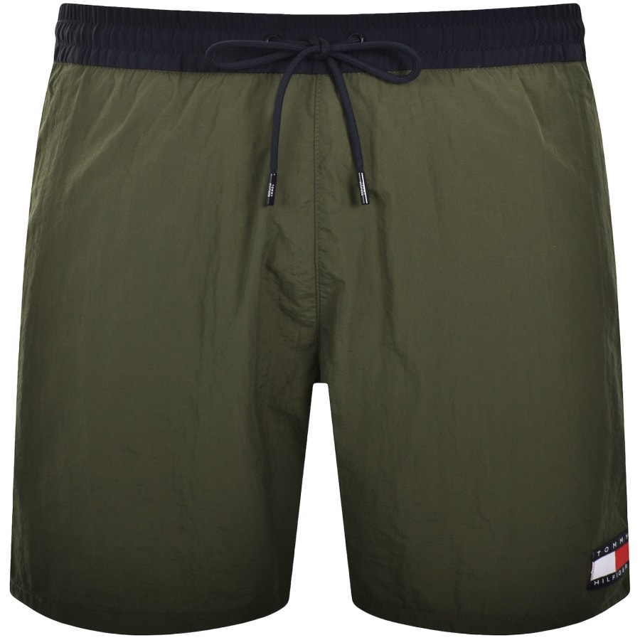 Image number 1 for Tommy Hilfiger Slim Fit Swim Shorts Green