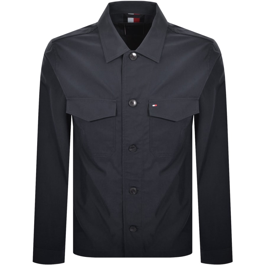 Image number 2 for Tommy Hilfiger Nylon Overshirt Navy