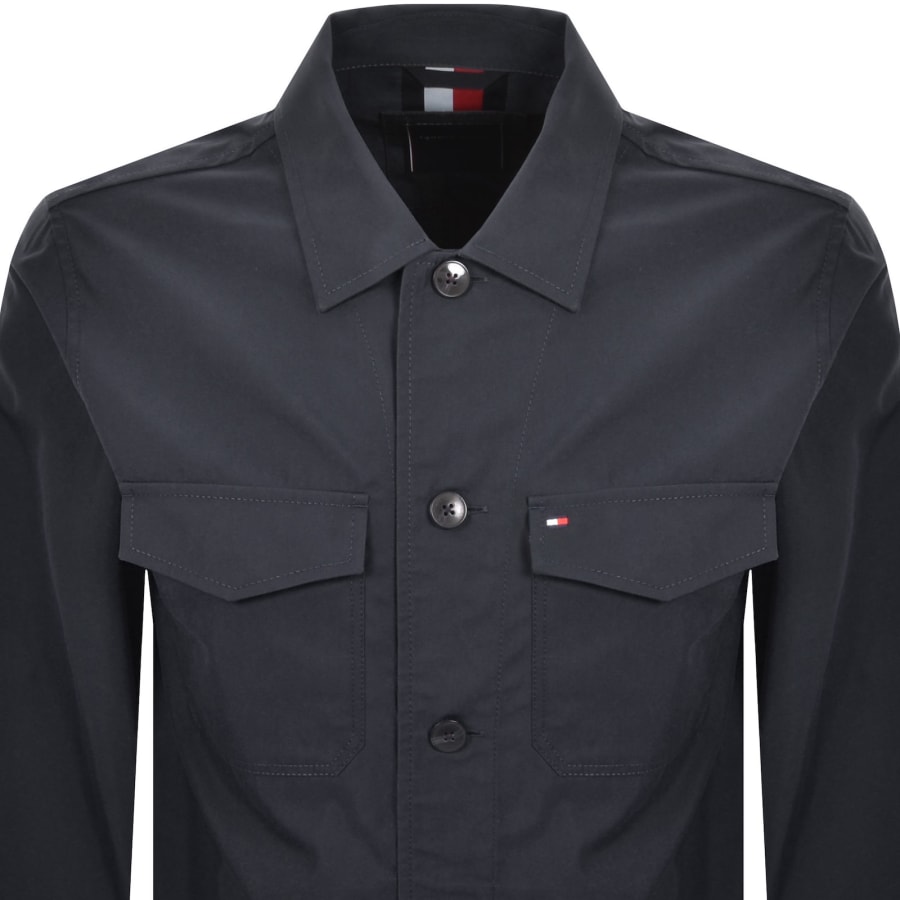 Image number 3 for Tommy Hilfiger Nylon Overshirt Navy