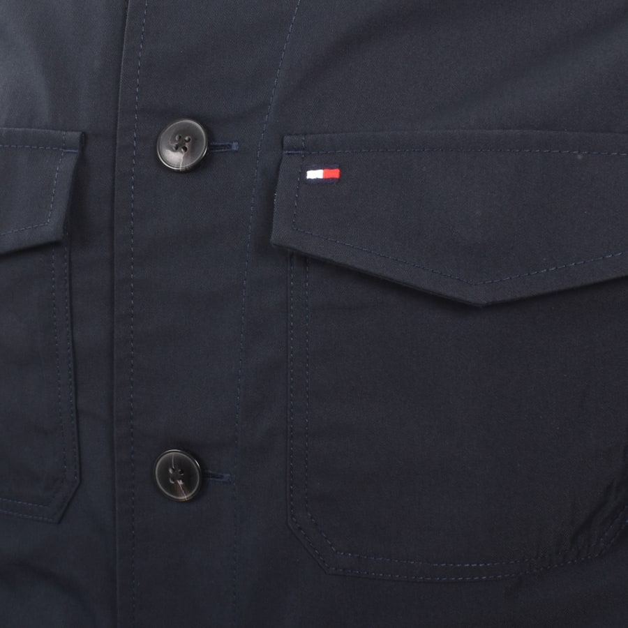 Image number 4 for Tommy Hilfiger Nylon Overshirt Navy