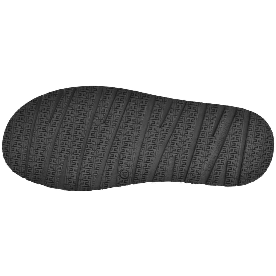 Image number 5 for Tommy Hilfiger Leather Sandals Black