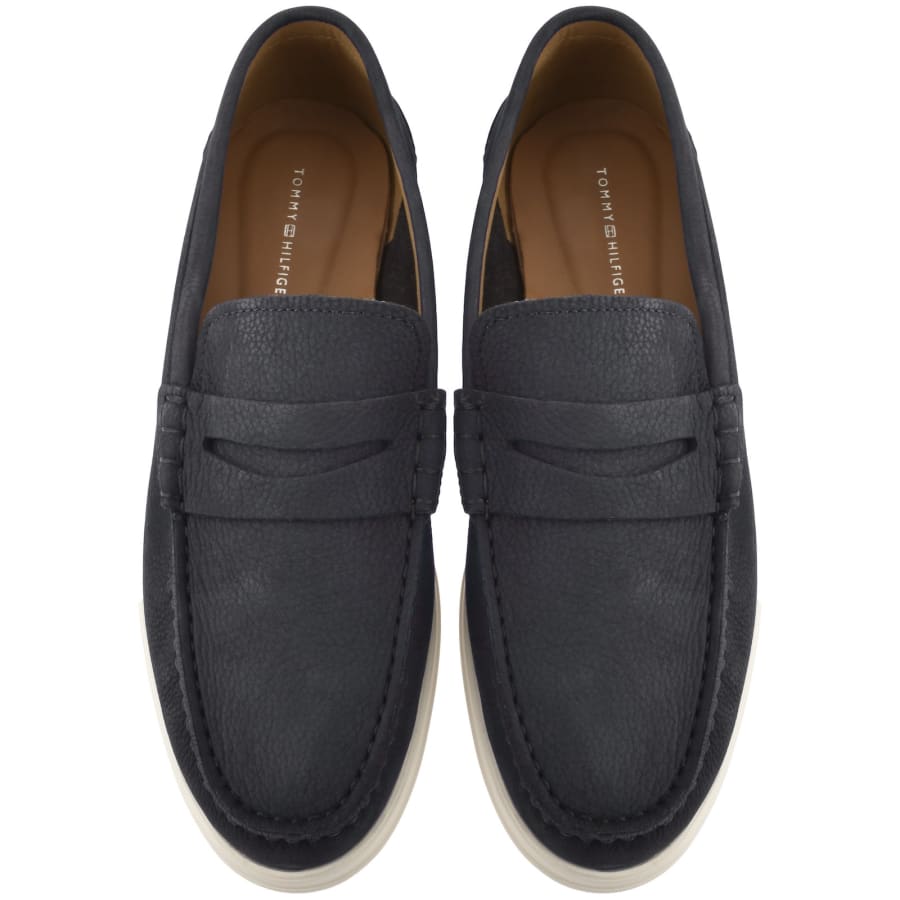 Image number 3 for Tommy Hilfiger Nubuck Loafers Navy