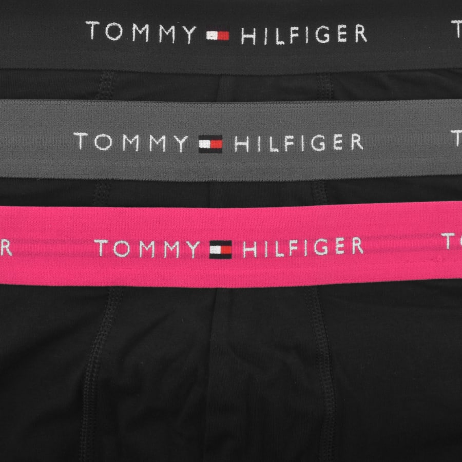 Image number 5 for Tommy Hilfiger Underwear 3 Pack Trunks Black