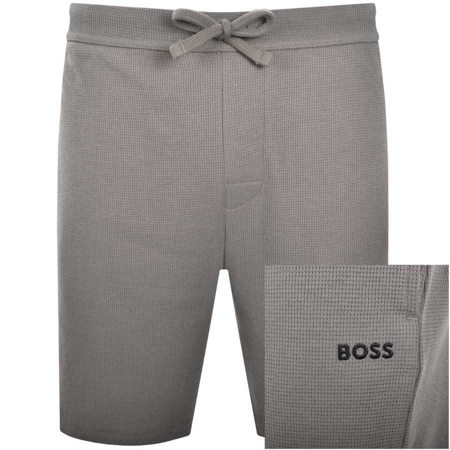Image number 1 for BOSS Waffle Shorts Medium Brown
