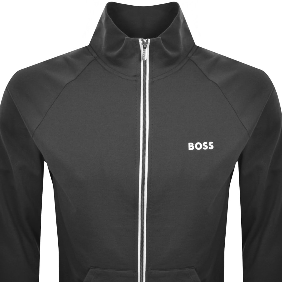 Image number 2 for BOSS Lounge Authentic Full Zip Track Top Grey