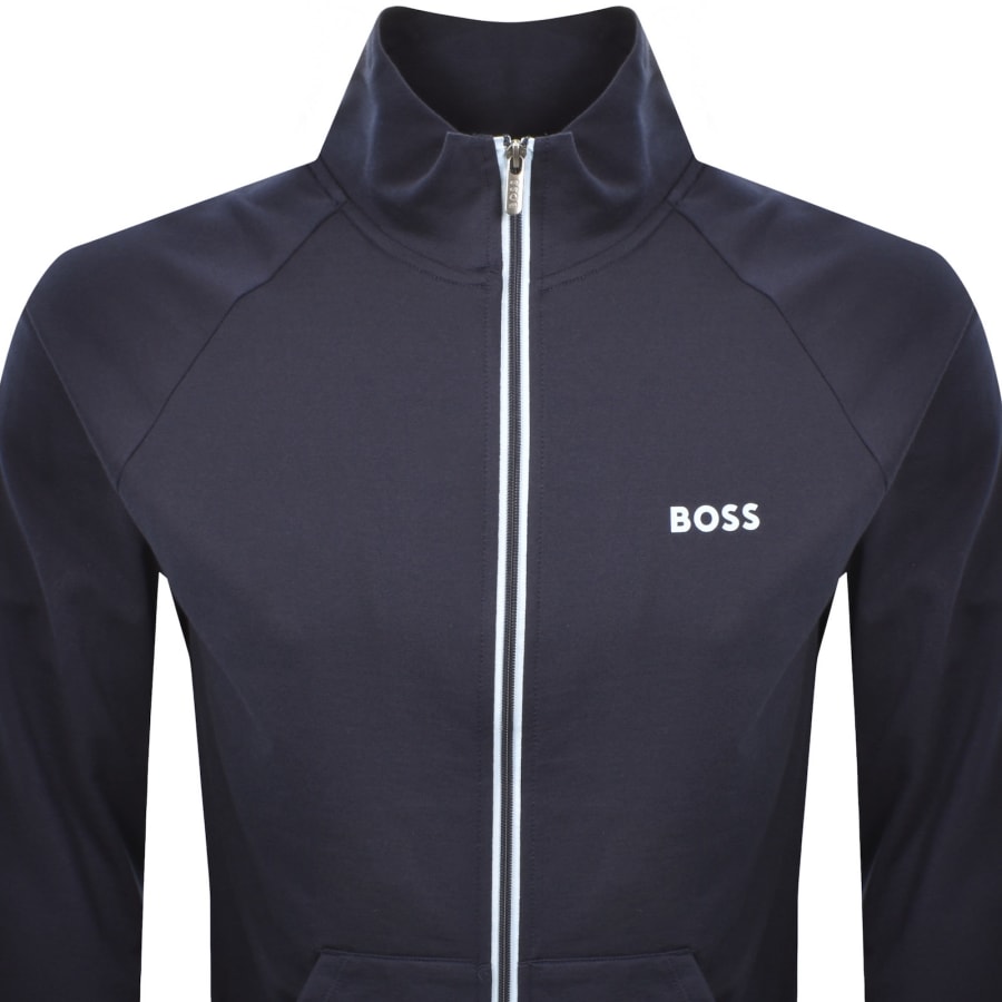 Image number 2 for BOSS Lounge Authentic Full Zip Track Top Navy