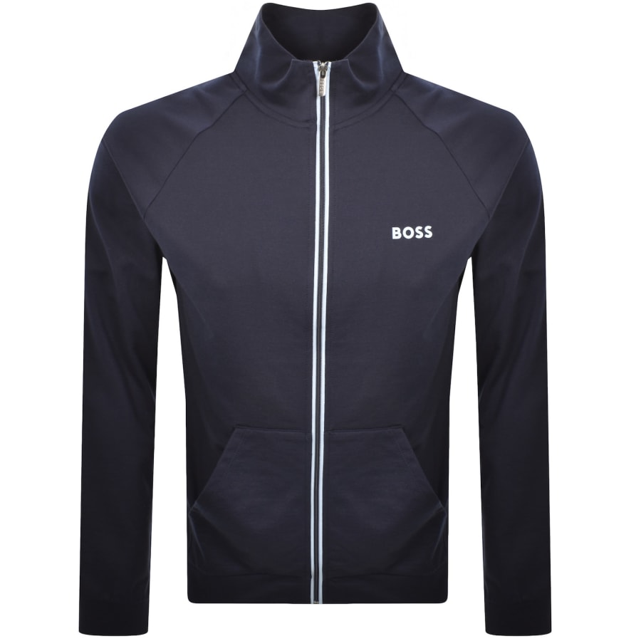Image number 1 for BOSS Lounge Authentic Full Zip Track Top Navy
