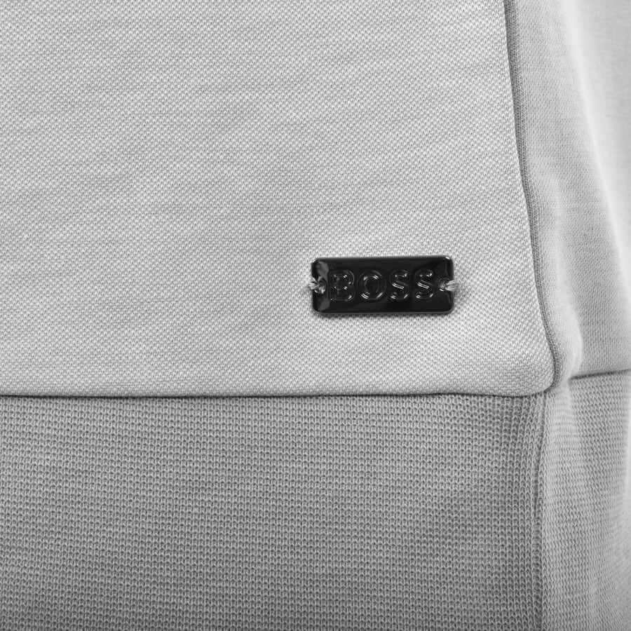 Image number 3 for BOSS Lounge Quarter Zip Track Top Grey