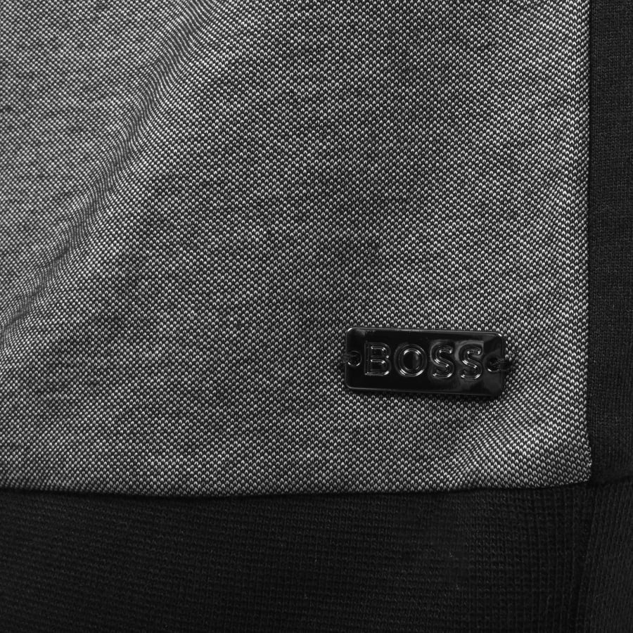 Image number 3 for BOSS Lounge Quarter Zip Track Top Black
