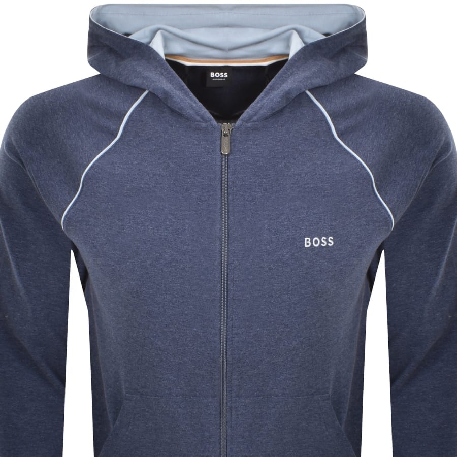 Image number 2 for BOSS Mix And Match Full Zip Hoodie Blue