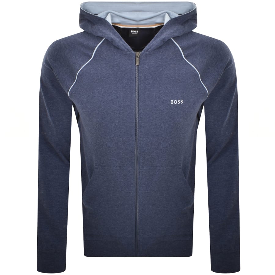 Image number 1 for BOSS Mix And Match Full Zip Hoodie Blue