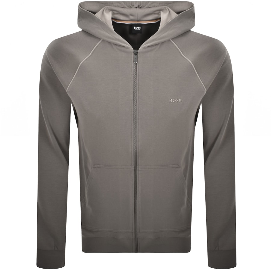 Image number 1 for BOSS Mix And Match Full Zip Hoodie Brown