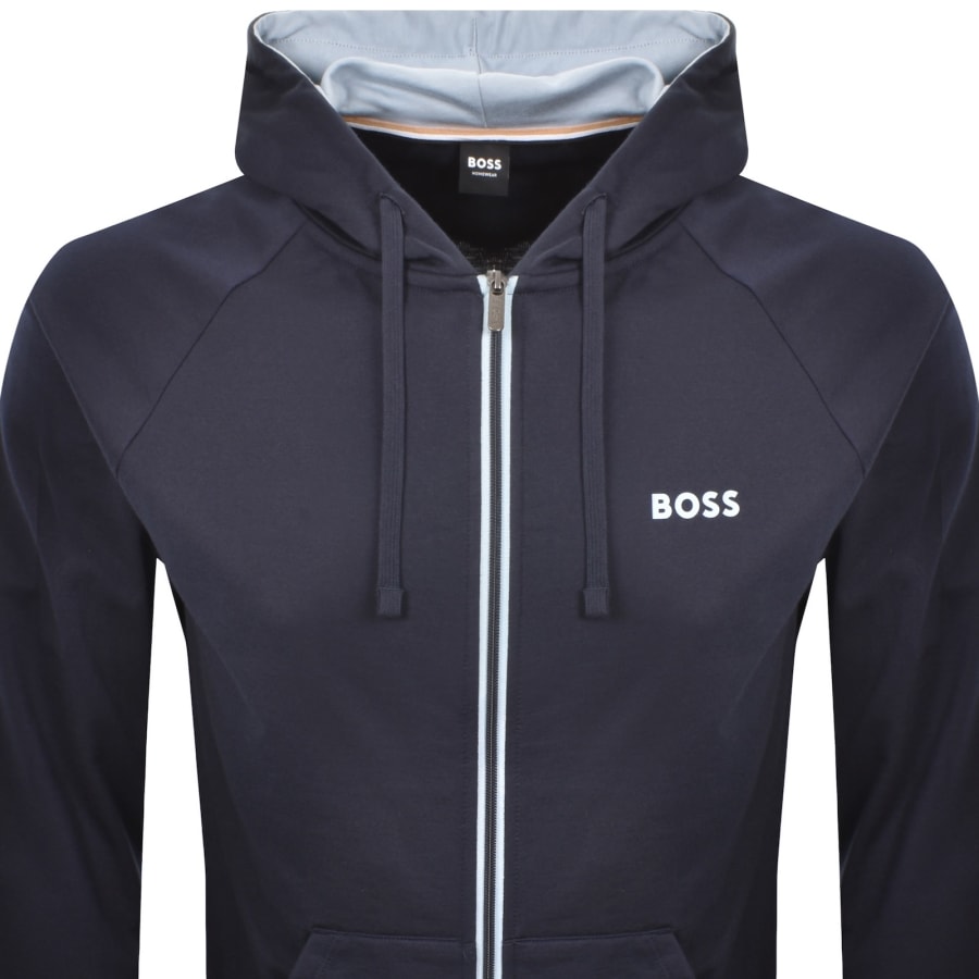 Image number 2 for BOSS Lounge Authentic Hoodie Navy