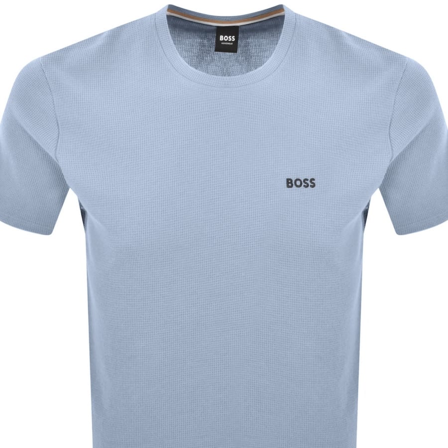 Image number 2 for BOSS Waffle T Shirt Blue